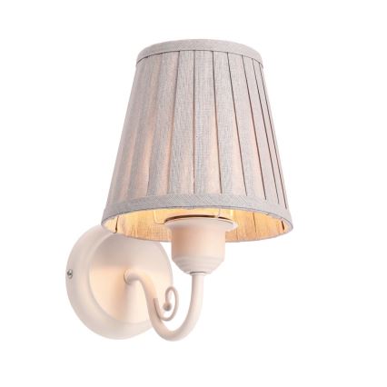 Wandlamp FIREZ 1xE27/40W/230V wit/grijs