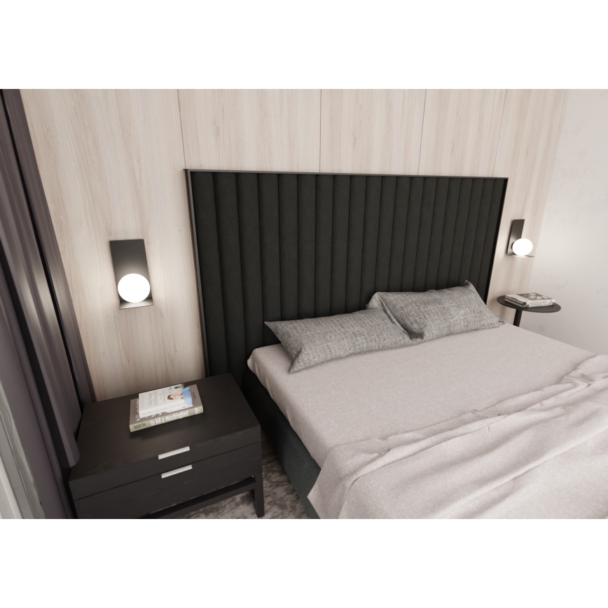 Wandlamp FORM 1xE14/10W/230V zwart
