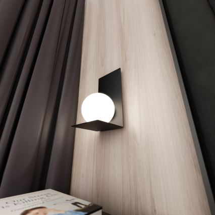 Wandlamp FORM 1xE14/10W/230V zwart