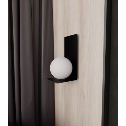 Wandlamp FORM 1xE14/10W/230V zwart