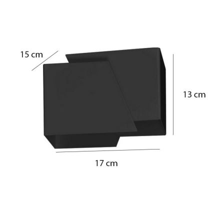 Wandlamp FROST 1xG9/8W/230V zwart