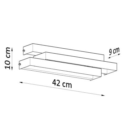 Wandlamp FROST 2xG9/40W/230V