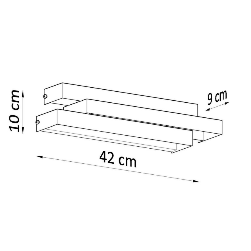 Wandlamp FROST 2xG9/40W/230V