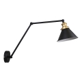 Wandlamp FUNDO 1xE27/40W/230V zwart/goud