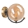 Wandlamp GEORGIA 1xE14/5W/230V goud/gerookt beige