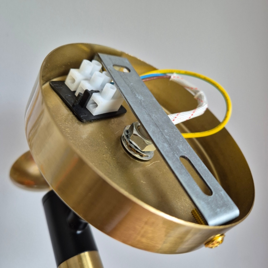 Wandlamp GEORGIA 1xE14/5W/230V goud/gerookt beige