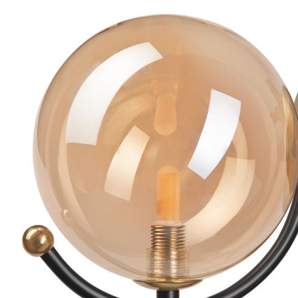 Wandlamp GEORGIA 1xE14/5W/230V goud/gerookt beige