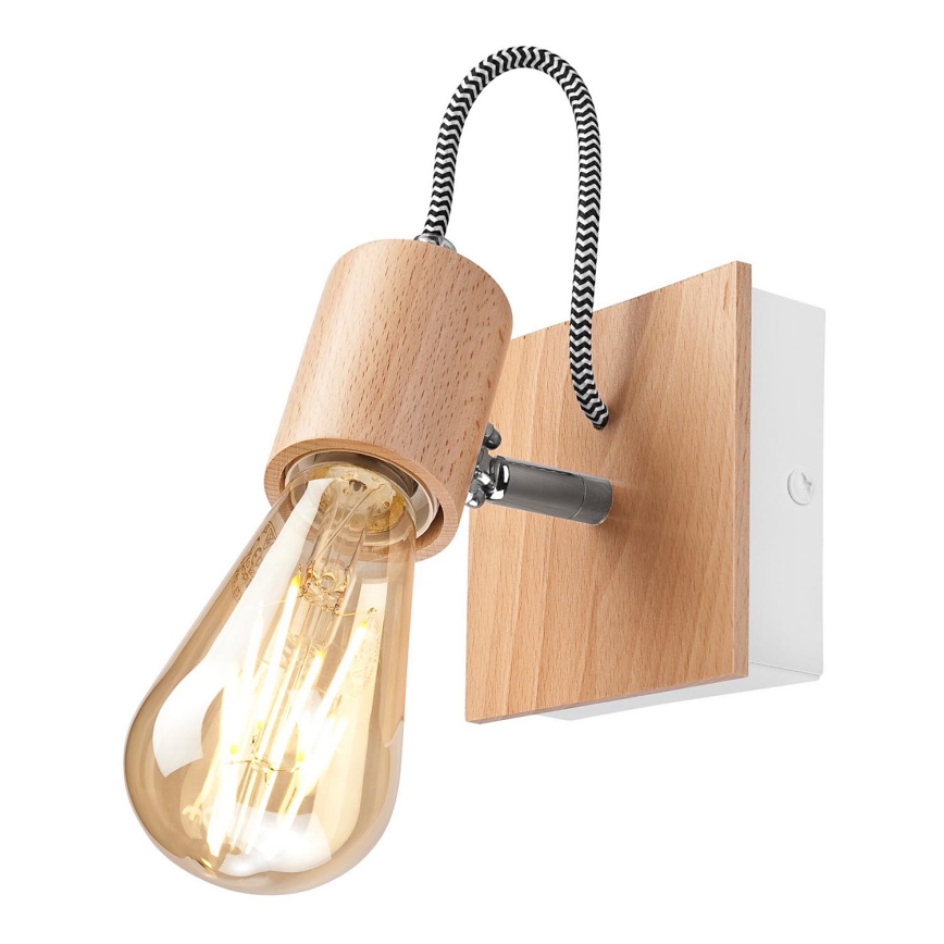 Wandlamp GUSTAVO 1xE27/60W/230V beuken