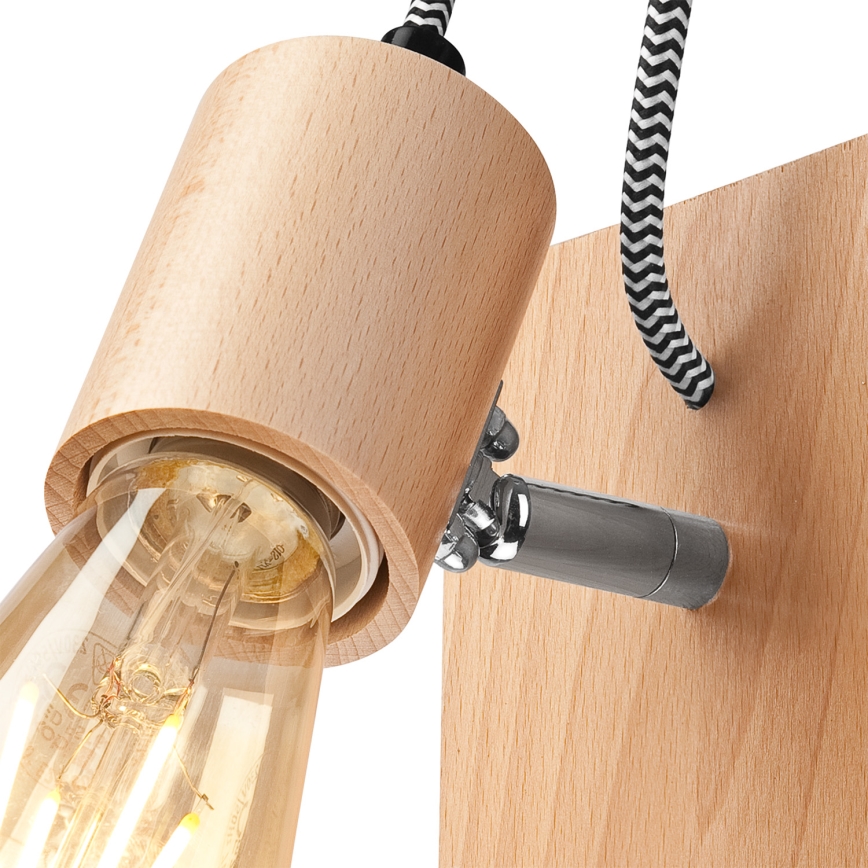 Wandlamp GUSTAVO 1xE27/60W/230V beuken