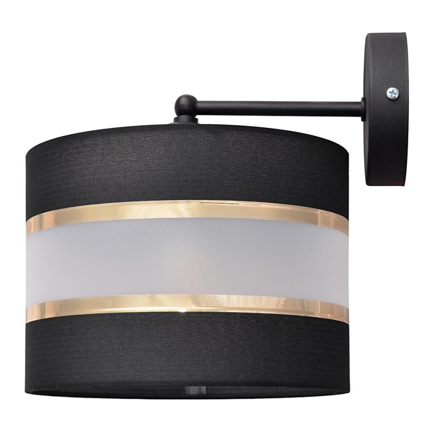 Wandlamp HELEN 1xE27/15W/230V zwart/goud