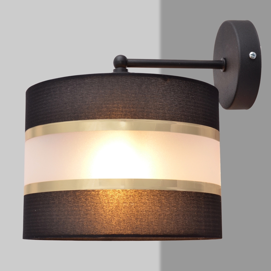 Wandlamp HELEN 1xE27/15W/230V zwart/goud
