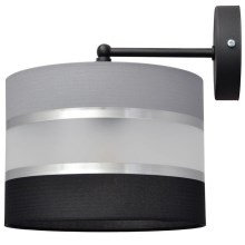Wandlamp HELEN 1xE27/60W/230V zwart/grijs/zilver