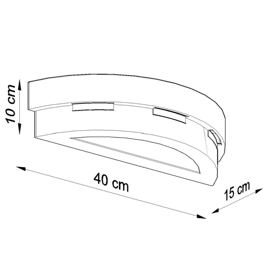 Wandlamp HELIOS 1xE27/60W/230V wit