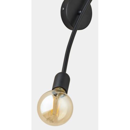 Wandlamp HELIX 2xE27/60W/230V zwart