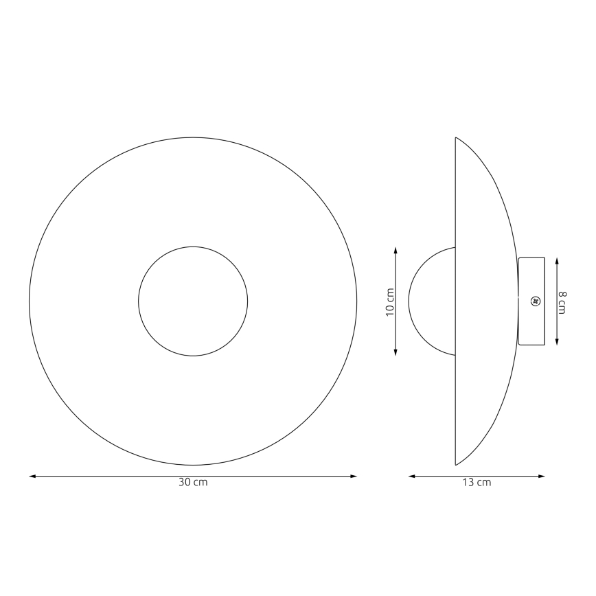 Wandlamp INSPO 1xG9/8W/230V wit