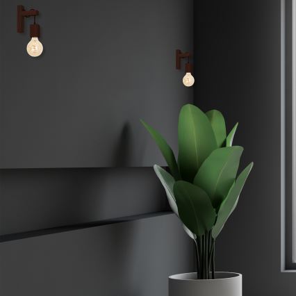 Wandlamp JACK 1xE27/40W/230V bruin hout