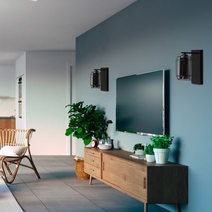 Wandlamp JONERA 1xE27/40W/230V zwart