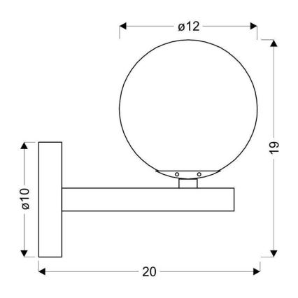 Wandlamp KAMA 1xG9/28W/230V zwart