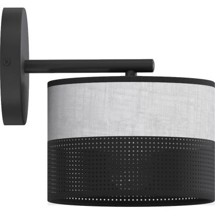 Wandlamp KARBON 1xE27/15W/230V zwart/grijs