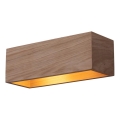 Wandlamp KENZO 2xG9/6W/230V dennenhout