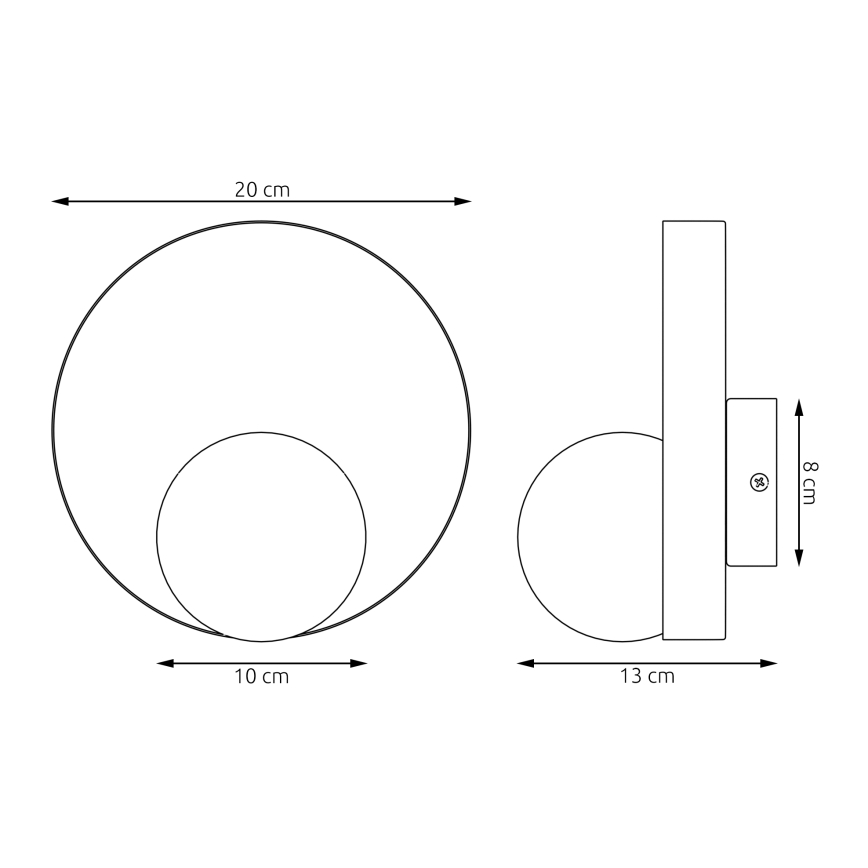 Wandlamp KIDO 1xG9/8W/230V beige