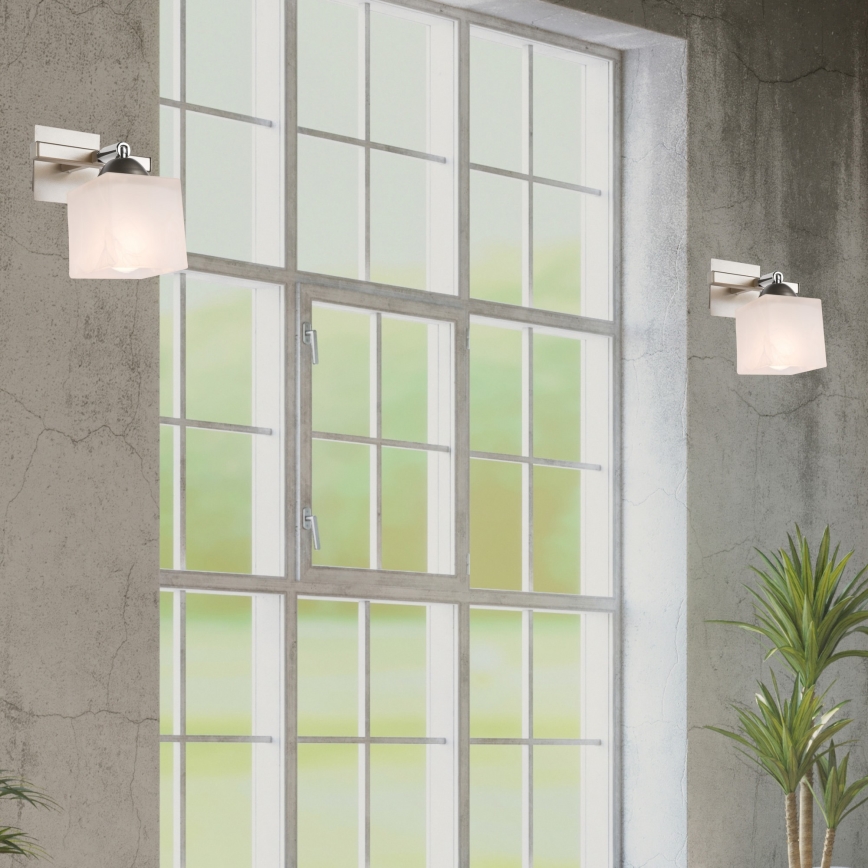 Wandlamp KLARA 1xE14/40W/230V mat chroom