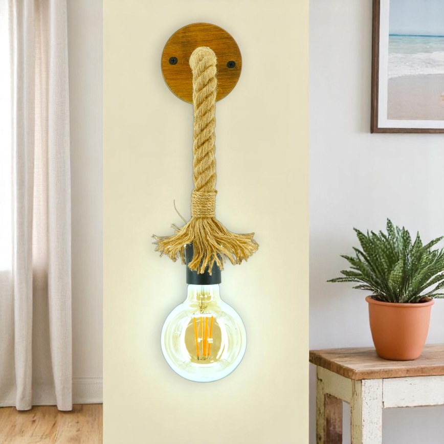 Wandlamp KOS 1xE27/60W/230V beuken