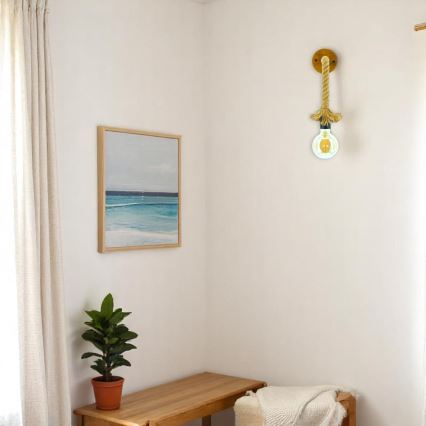 Wandlamp KOS 1xE27/60W/230V beuken