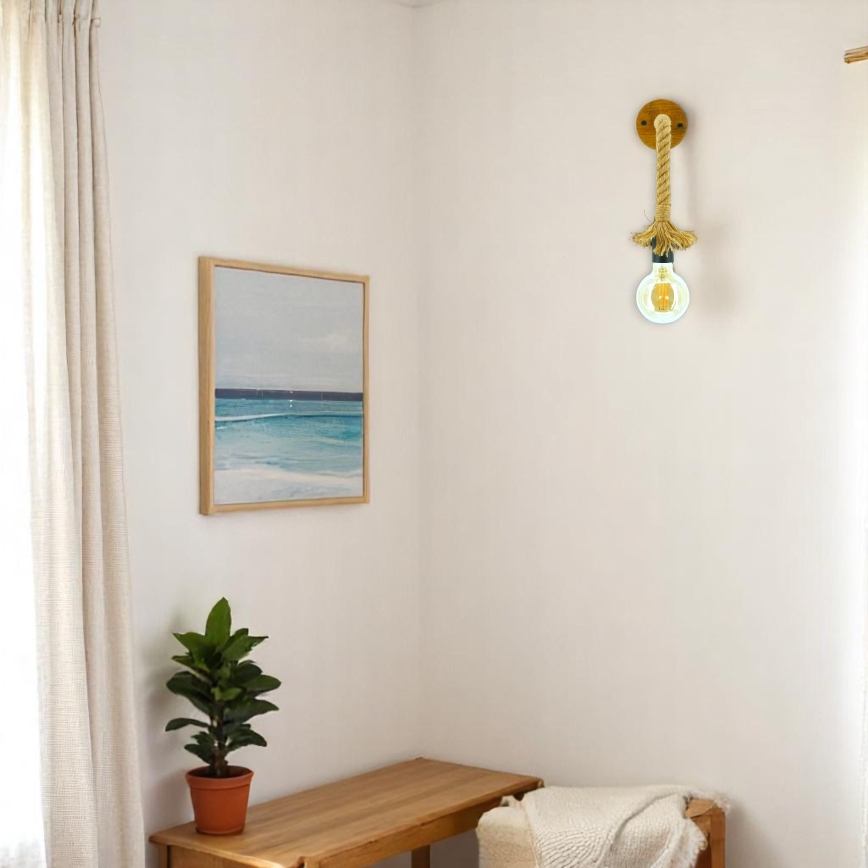 Wandlamp KOS 1xE27/60W/230V beuken