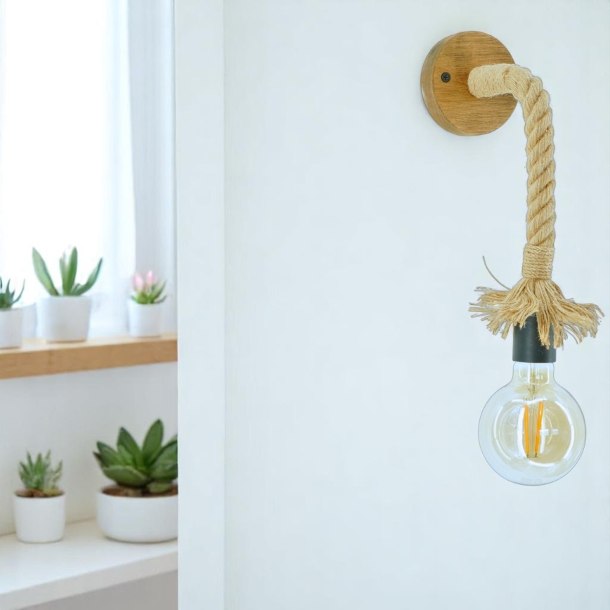 Wandlamp KOS 1xE27/60W/230V beuken