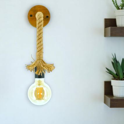 Wandlamp KOS 1xE27/60W/230V beuken