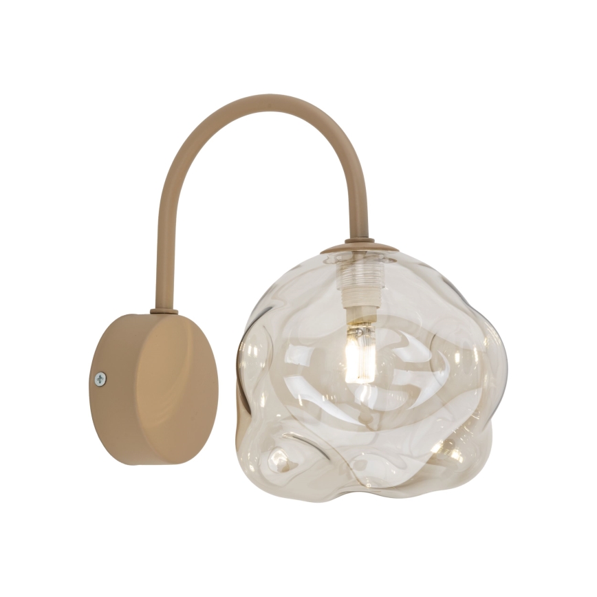 Wandlamp LAVA 1xG9/8W/230V beige/rookkleurig