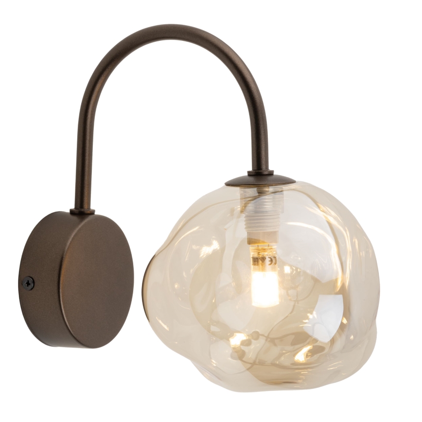 Wandlamp LAVA 1xG9/8W/230V brons/rookbeige