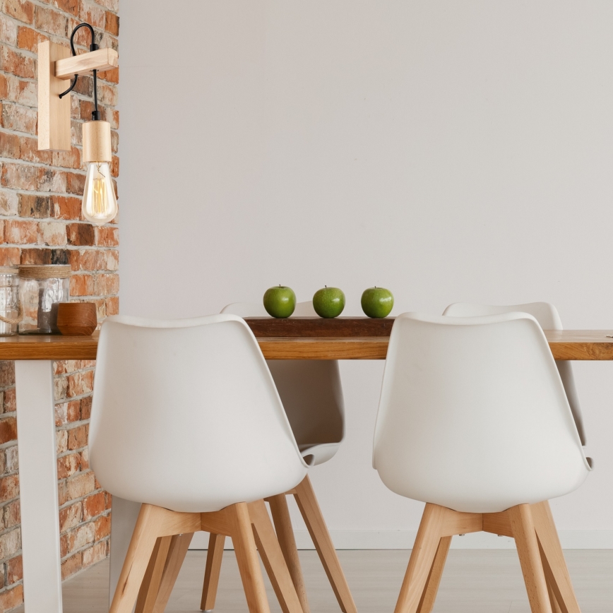 Wandlamp LEON 1xE27/60W/230V beuken