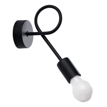 Wandlamp LEVAR 1xE27/15W/230V zwart