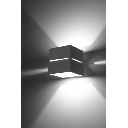 Wandlamp LOBO 1xG9/40W/230V grijs