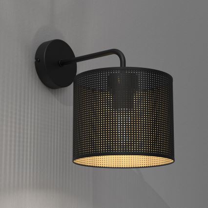 Wandlamp LOFT SHADE 1xE27/60W/230V zwart/goud