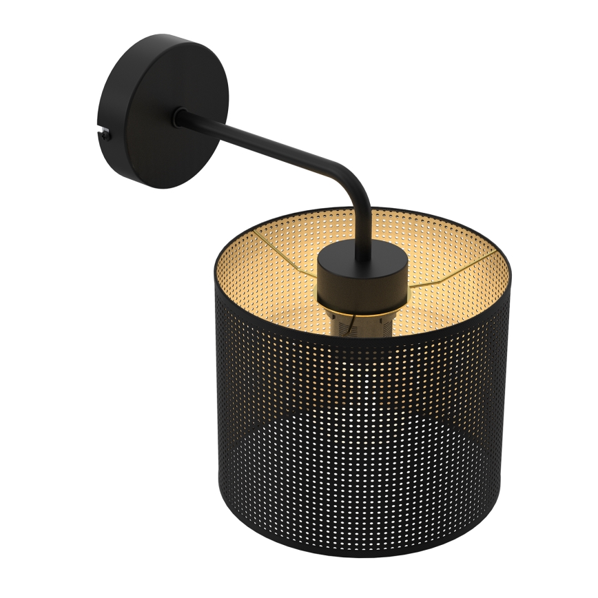 Wandlamp LOFT SHADE 1xE27/60W/230V zwart/goud