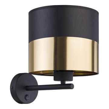 Wandlamp LONDYN 1xE27/15W/230V zwart/goud