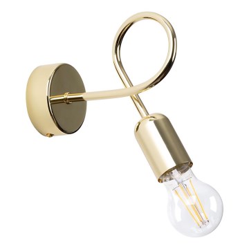 Wandlamp LOOP 1xE27/15W/230V goud