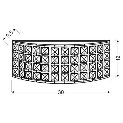 Wandlamp LORDS 1xE14/40W/230V