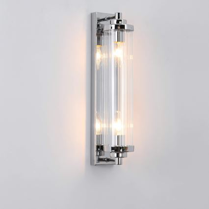 Wandlamp LORENZO 2xE14/40W/230V glanzend chroom