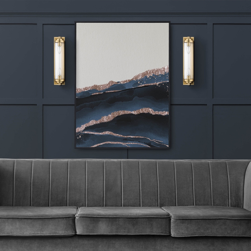 Wandlamp LORENZO 2xE14/40W/230V goudkleurig