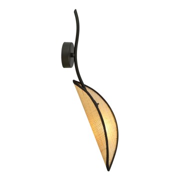 Wandlamp LOTUS 1xE14/10W/230V zwart/beige