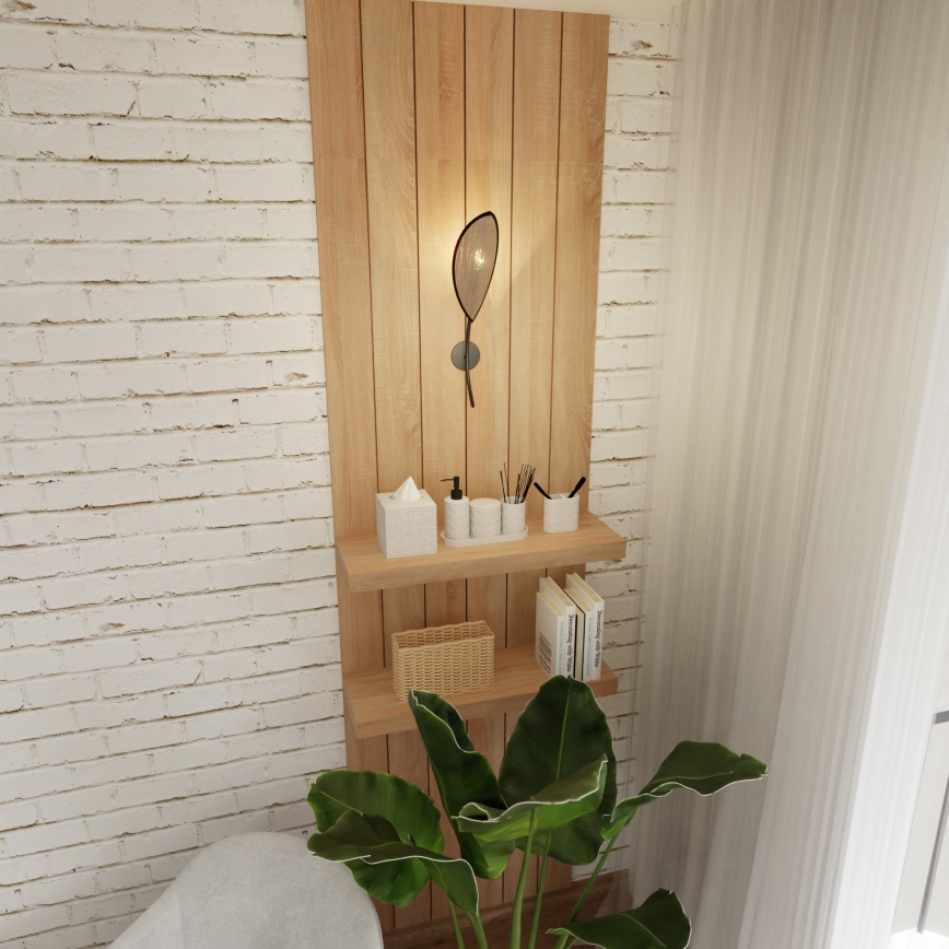 Wandlamp LOTUS 1xE14/10W/230V zwart/beige