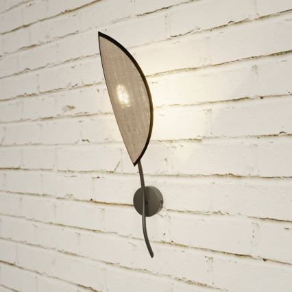 Wandlamp LOTUS 1xE14/10W/230V zwart/beige