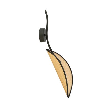 Wandlamp LOTUS 1xE14/10W/230V zwart/beige