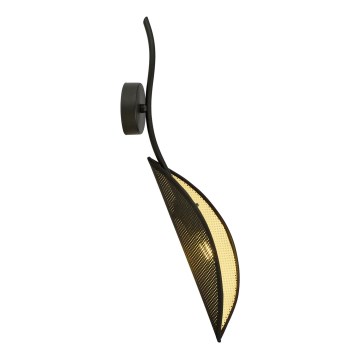Wandlamp LOTUS 1xE14/10W/230V zwart/goud