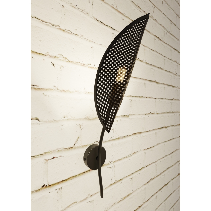 Wandlamp LOTUS 1xE14/10W/230V zwart/goud