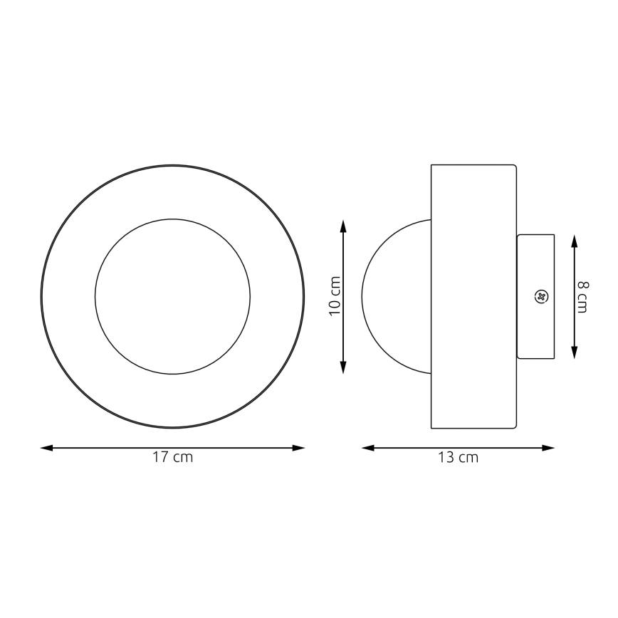 Wandlamp LULU 1xG9/8W/230V zwart